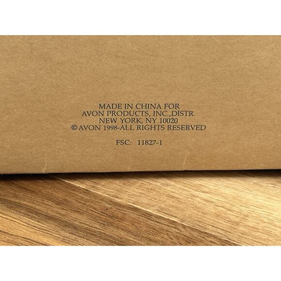 Vtg Avon Cycling Santa Musical Ornament New in Gift Collection Box Christmas - Picture 10 of 10